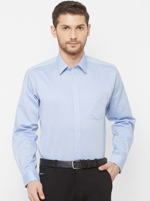 

EQUINOX Men Blue Regular Fit Solid Formal Shirt