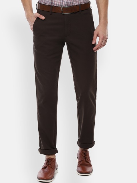 

Van Heusen Sport Men Brown Slim Fit Solid Regular Trousers