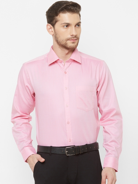 

EQUINOX Men Pink Regular Fit Solid Formal Shirt