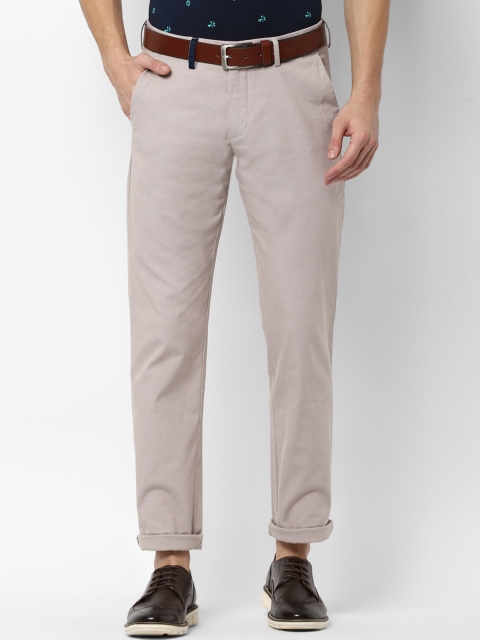 

Allen Solly Men Beige Slim Fit Solid Regular Trousers