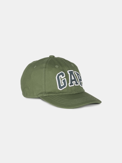 

GAP Boys Olive Green & Blue Printed Baseball Cap