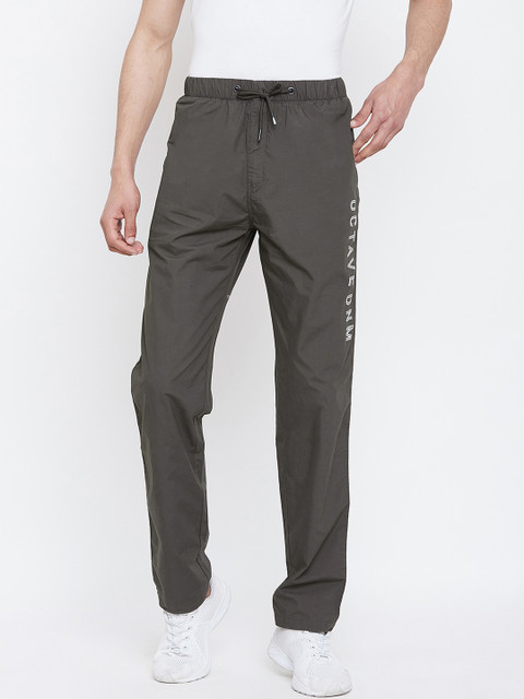 

Octave Men Olive Green Solid Slim Fit Track Pants