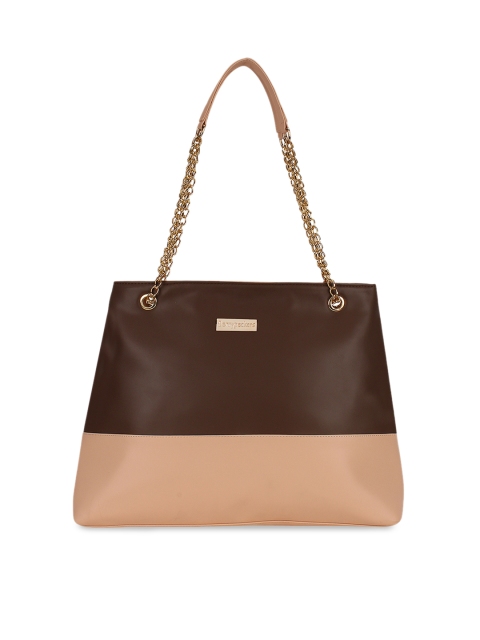 

Berrypeckers Brown & Pink Colourblocked Shoulder Bag