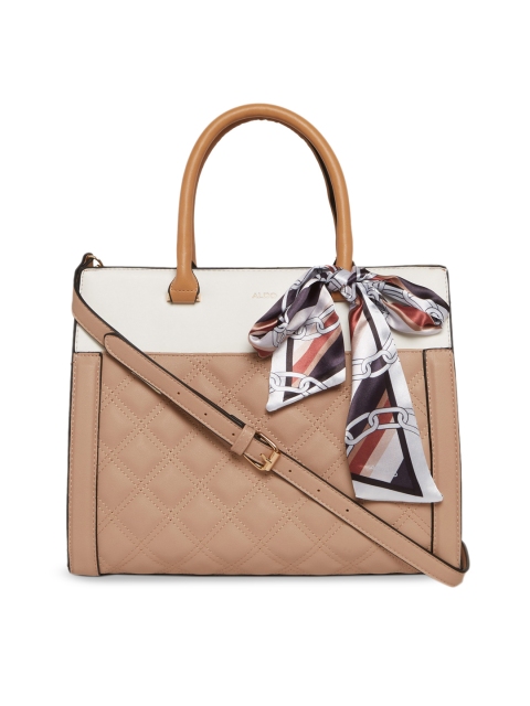

ALDO Brown Colourblocked Handheld Bag