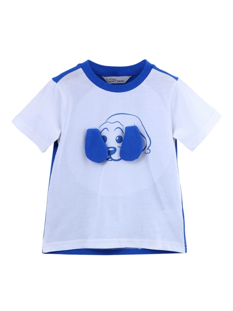 

Beebay Boys Blue Printed Round Neck T-shirt