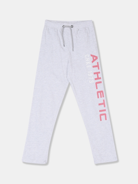 

Cherokee Boys Grey Solid Track Pants