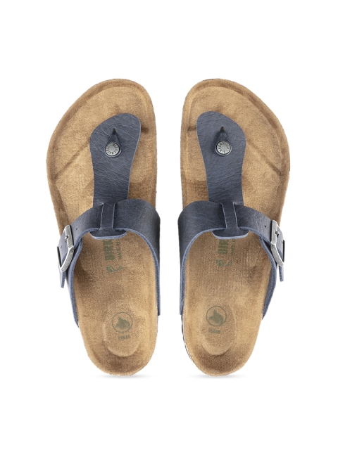 

Birkenstock Medina Vegan Blue Regular Width Mens T-Strap Sandals