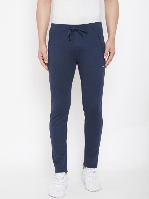 

Okane Men Navy Blue Solid Slim-Fit Track Pants