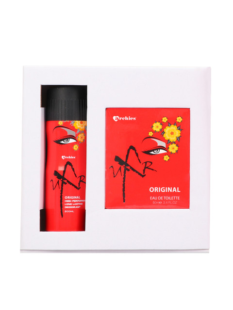 

Archies Unisex Set Of 2 Ghost Perfume & Deodorant Gift Set, Red