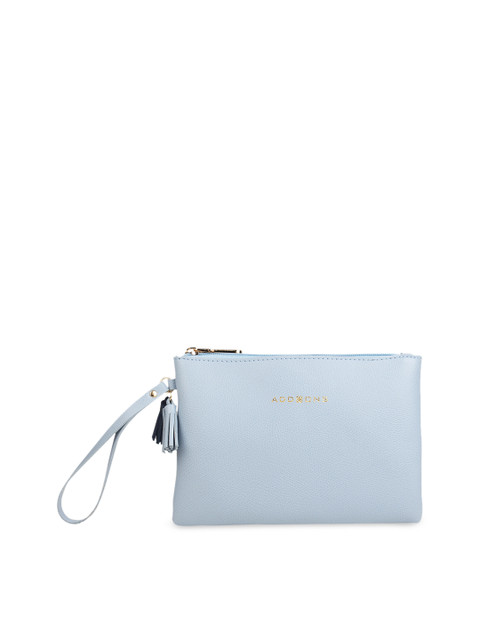 

Addons Women Blue Solid Zip Around Wallet