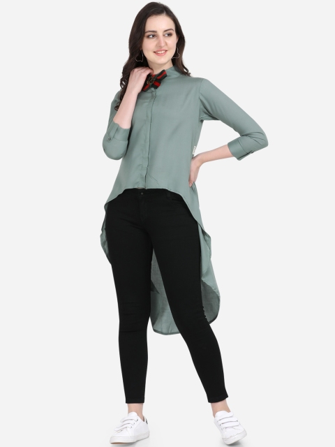 

Yuvraah Women Solid Tunic, Green