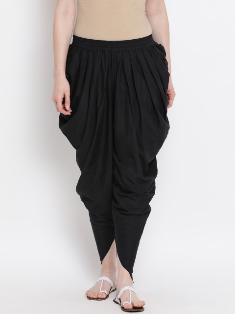 

FABNEST Women Black Solid Loose-Fit Salwar