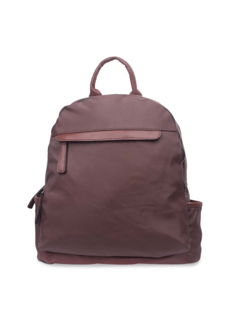 

Bagkok Women Coffee Brown Solid Backpack