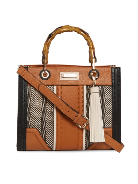 

ALDO Brown Printed Handheld Bag