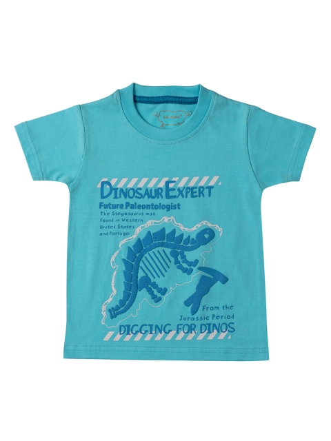

Kid Studio Boys Blue Printed Round Neck T-shirt