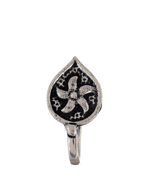 

Silvermerc Designs Oxidised Silver-Plated Handcrafted Clip-On Nosepin