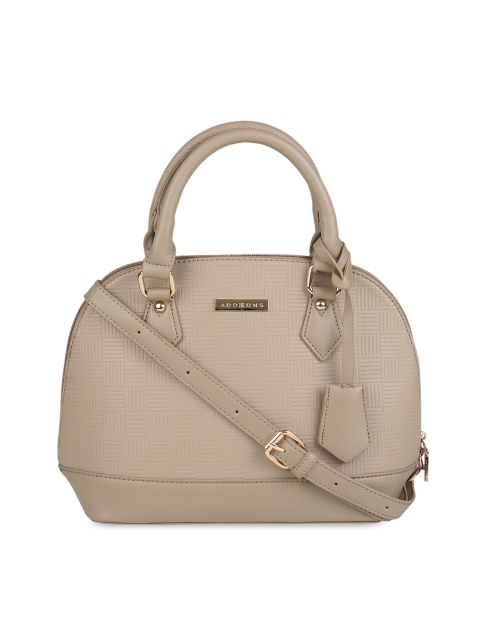 

Addons Beige Solid Handheld Bag