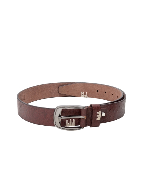 

Teakwood Leathers Men Brown Solid Leather Belt