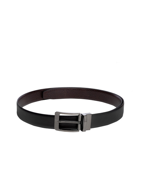 

Apsis Men Black Textured Reversible Belt