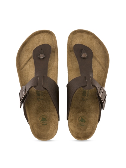 

Birkenstock Men Medina Vegan Brown Regular Width T-Strap Sandals