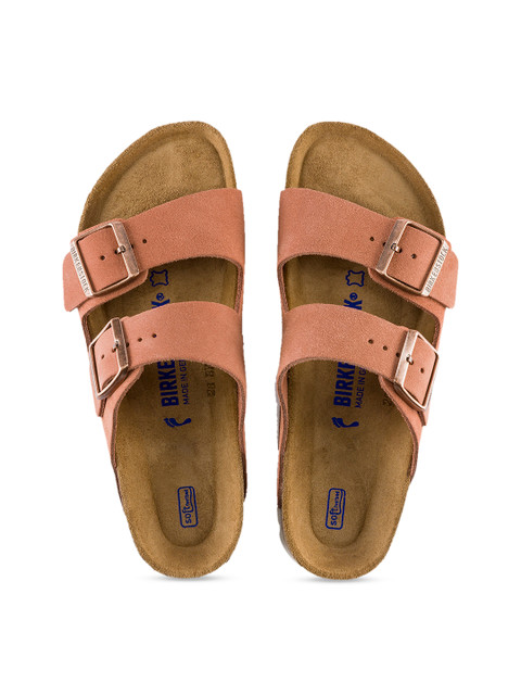 

Birkenstock Unisex Rosewood Pink Arizona Suede Leather Sandals