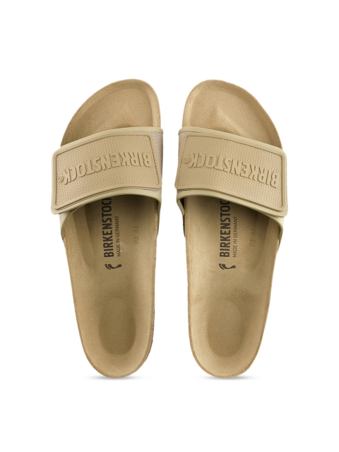 

Birkenstock Unisex Beige Tema Micro Fibre Textured Narrow Width Sliders