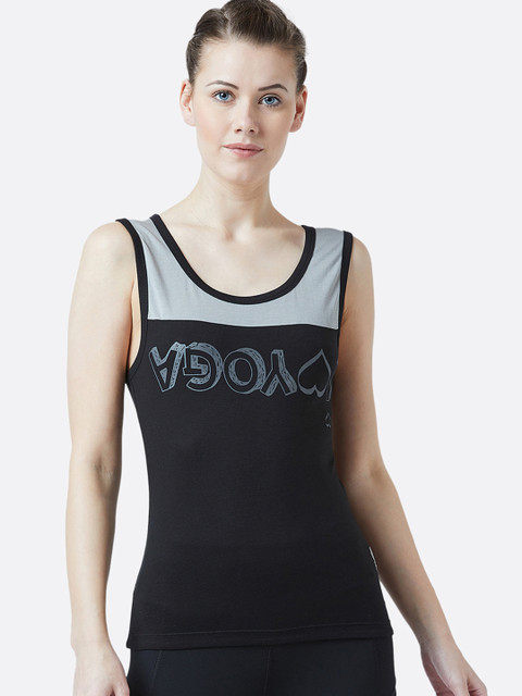 

PERF Women Black & Grey Printed Top
