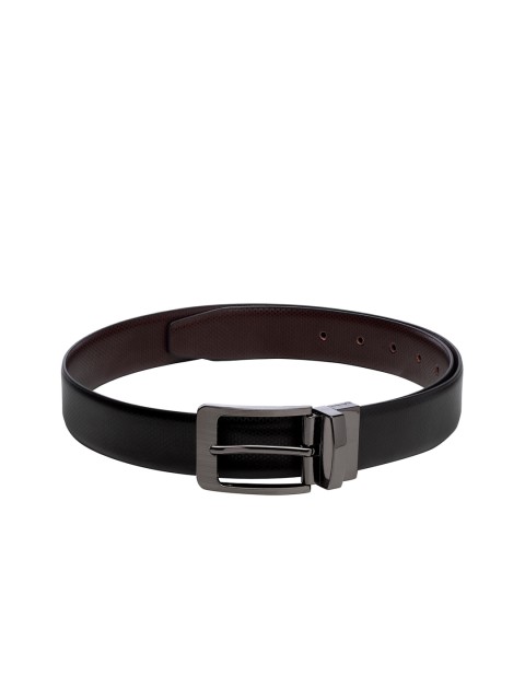 

Apsis Men Black Textured Reversible Belt