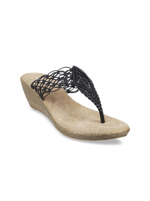 

Metro Women Black Solid Wedges