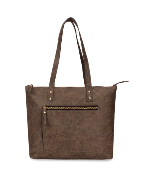 

Anekaant Brown Textured Shoulder Bag