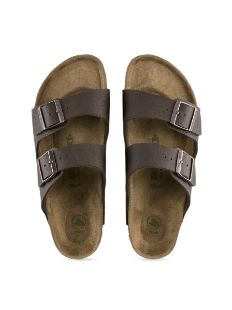 

Birkenstock Men Arizona Vegan Brown Regular Width Casual Sandals
