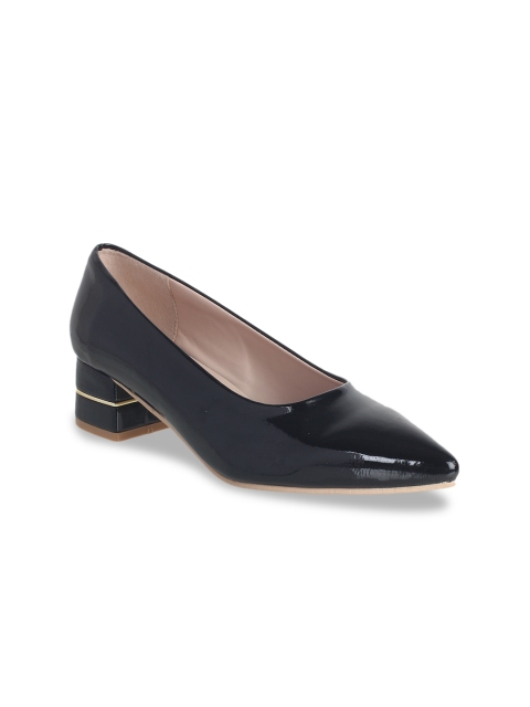 

Sherrif Shoes Women Black Solid Pumps
