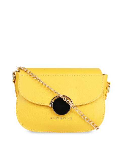 

Addons Yellow Solid Sling Bag