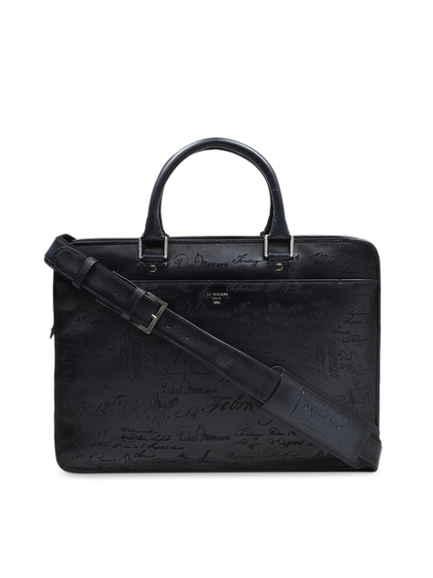 

Da Milano Men Blue Printed Laptop Bag