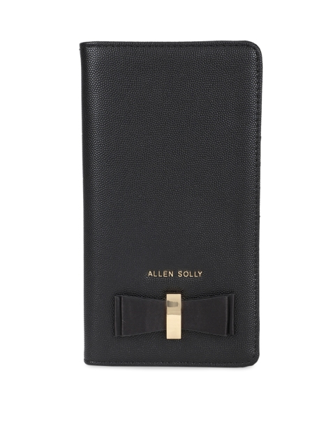 

Allen Solly Woman Women Black Solid Leather Two Fold Wallet