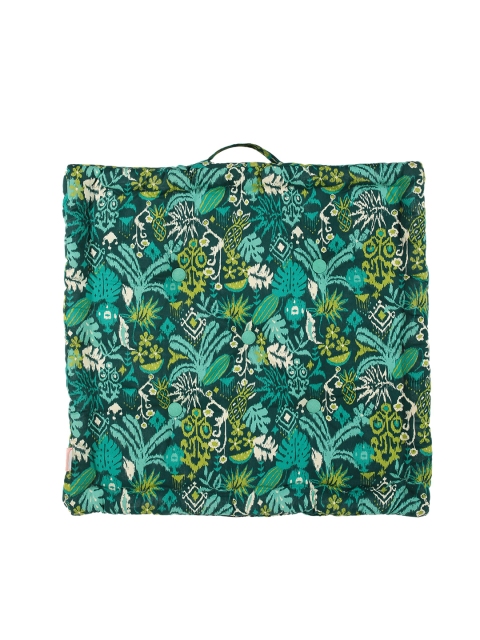 

Chumbak Green Printed Staying on Tropic Floor Cushion