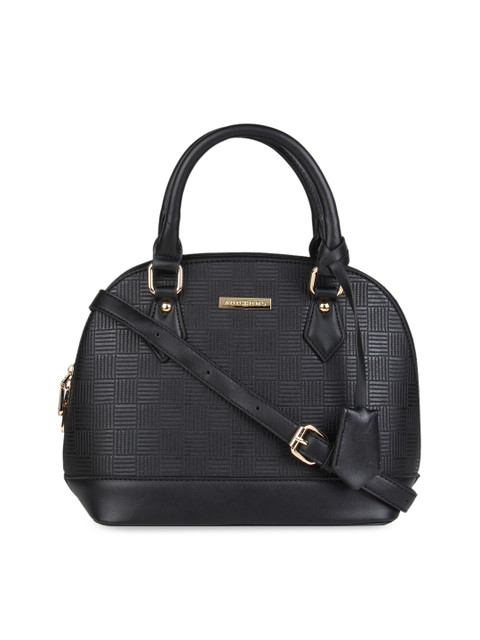 

Addons Black Textured Handheld Bag