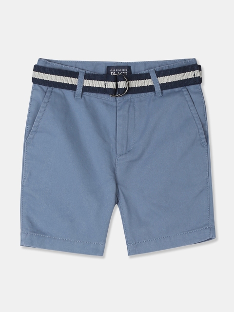 

The Childrens Place Boys Blue Solid Regular Fit Regular Shorts