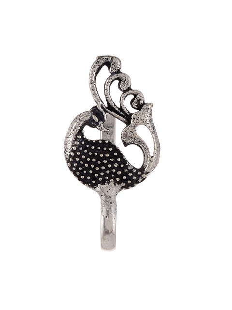 

Silvermerc Designs Oxidised Silver-Plated Handcrafted Clip-On Nosepin
