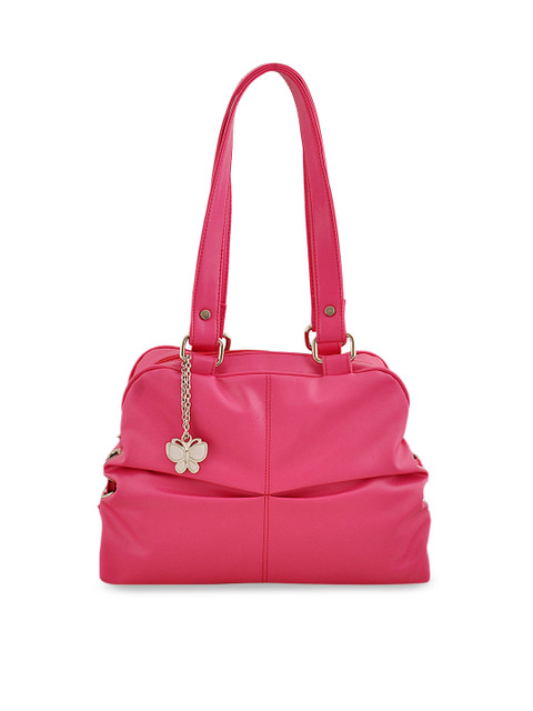 

Butterflies Pink Solid Shoulder Bag