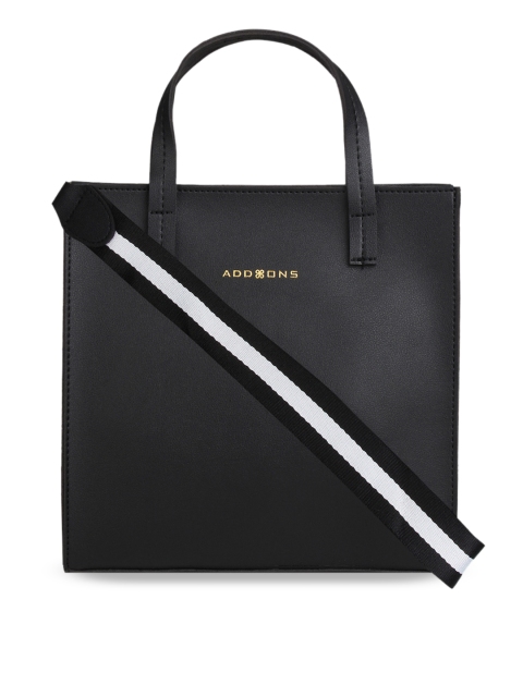 

Addons Black Solid Handheld Bag