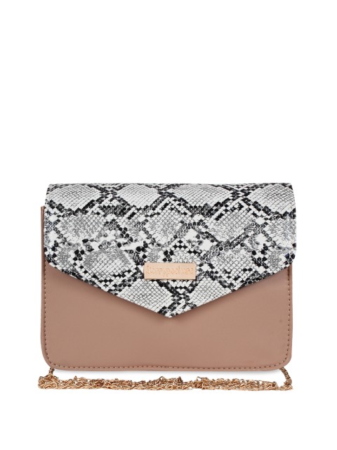 

Berrypeckers White & Pink Printed Sling Bag