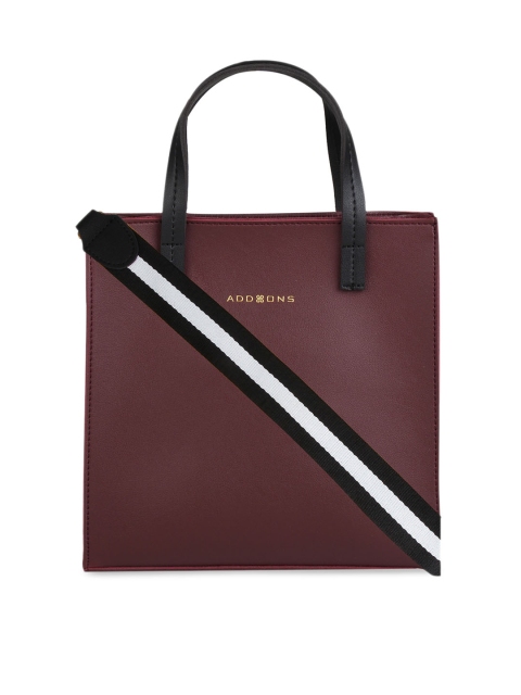 

Addons Burgundy Solid Handheld Bag