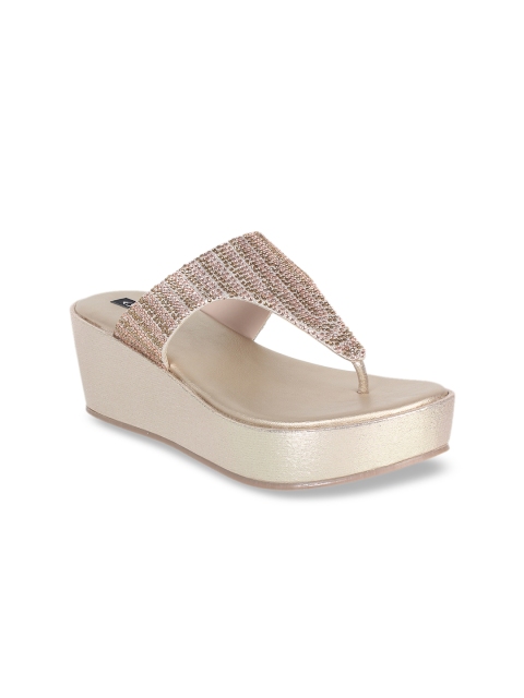

Sherrif Shoes Women Gold-Toned Embellished Wedges