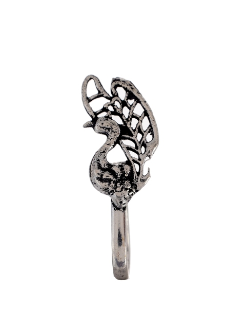 

Silvermerc Designs Oxidised Silver-Plated Handcrafted Clip-On Nosepin