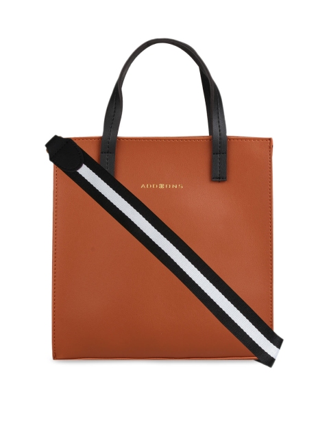 

Addons Brown Solid Handheld Bag
