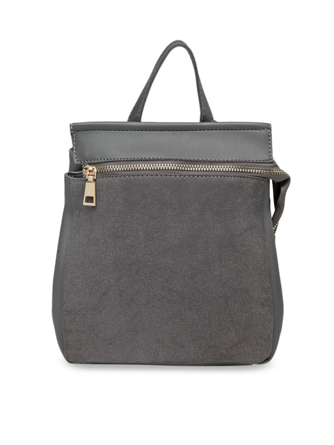 

Moedbuille Women Grey Solid Backpack