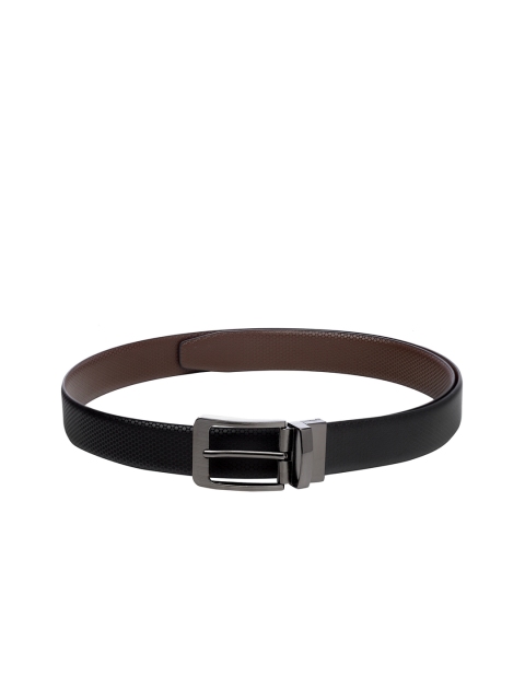 

Apsis Men Black Textured Reversible Belt