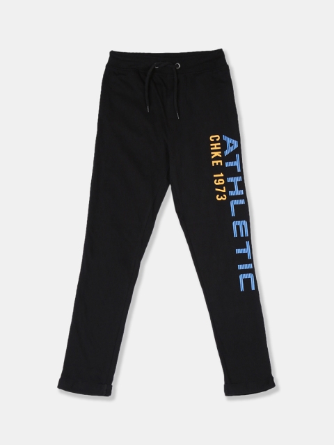 

Cherokee Boys Black Solid Straight-Fit Track Pants