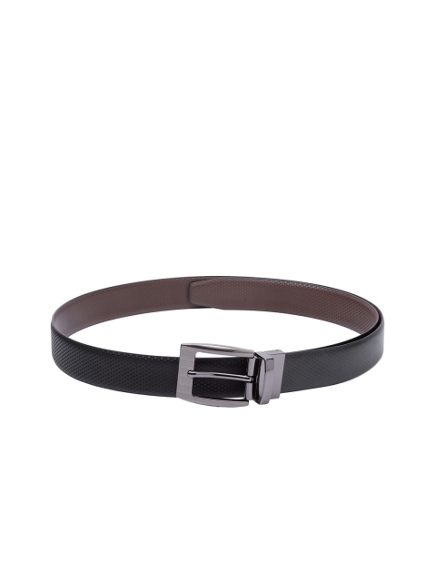 

Apsis Men Black Textured Reversible Belt